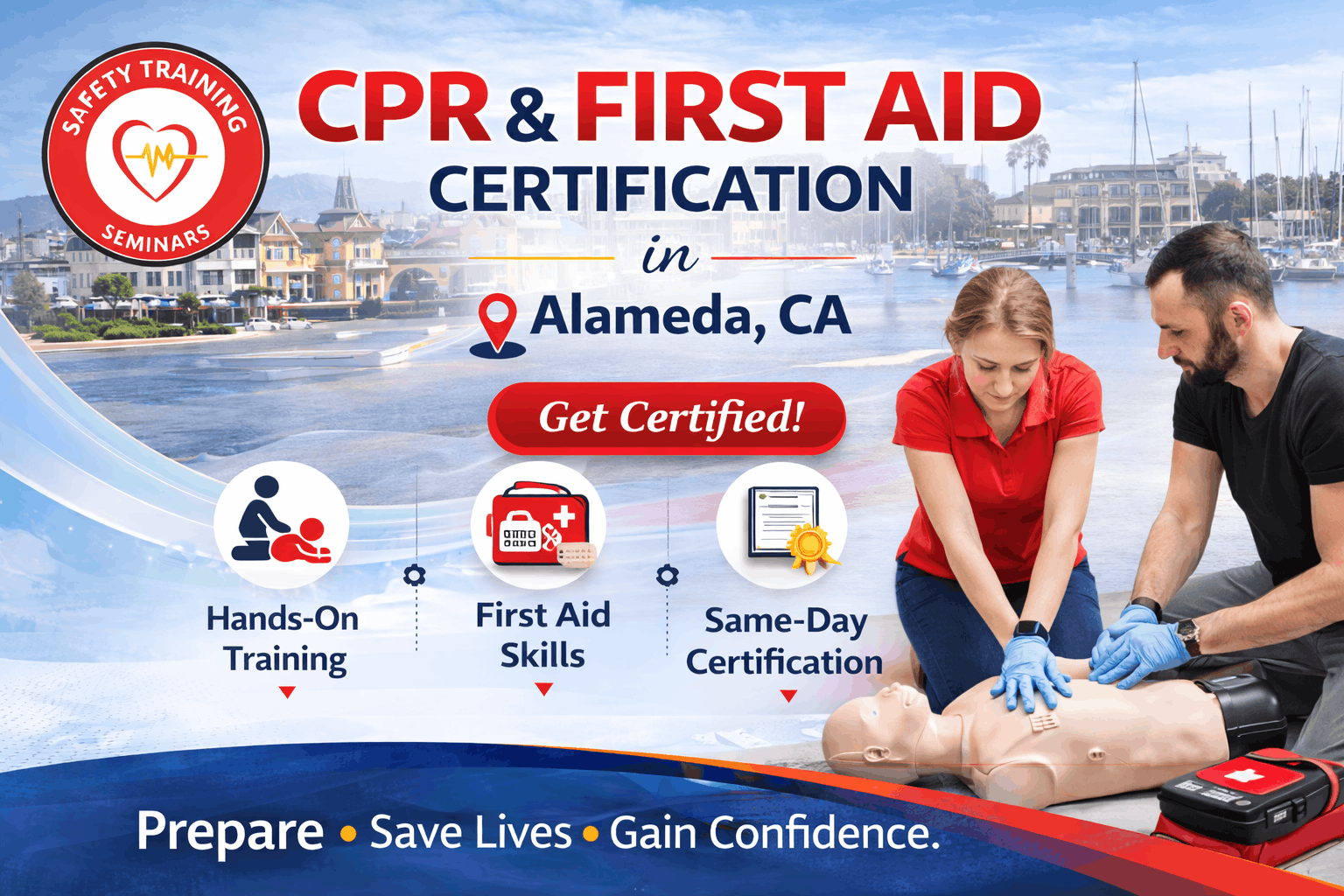 CPR and First Aid certification in Alameda