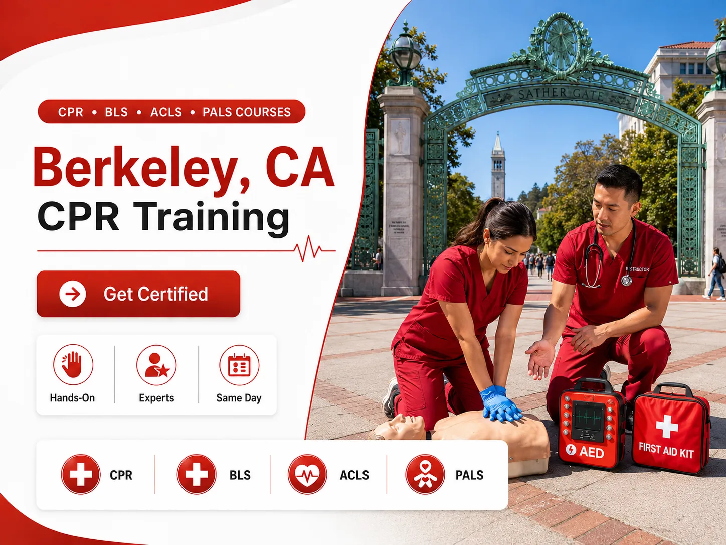 CPR BLS, ACLS & PALS Courses in Berkeley, CA
