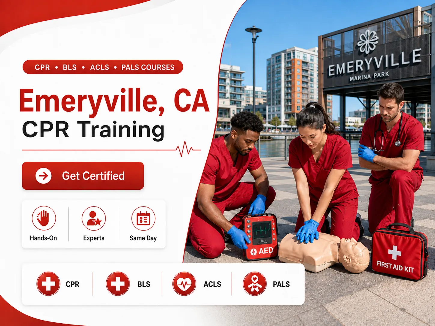 CPR, BLS, ACLS & PALS Certification Courses Near Emeryville, CA