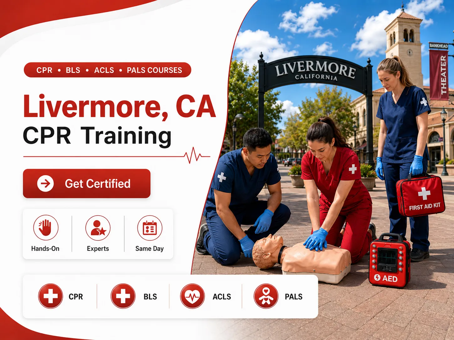 CPR BLS, ACLS & PALS Courses in Livermore, CA
