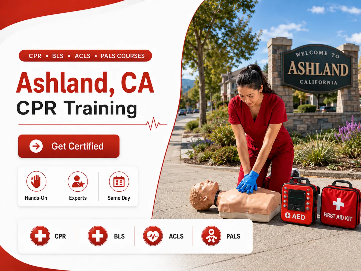 PALS pediatric advanced life support training in Ashland, CA